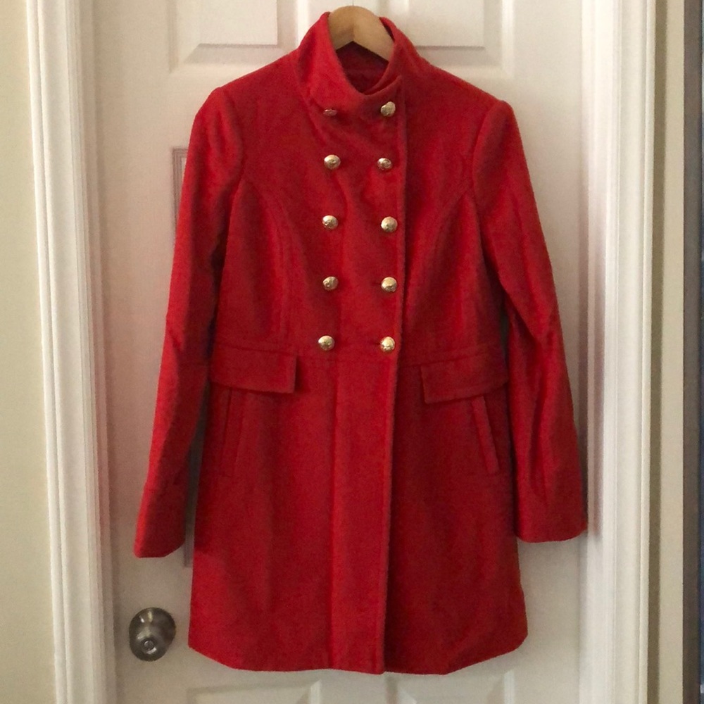 Beautiful red-orange wool coat